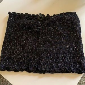 Shimmery tube top urban outfitters